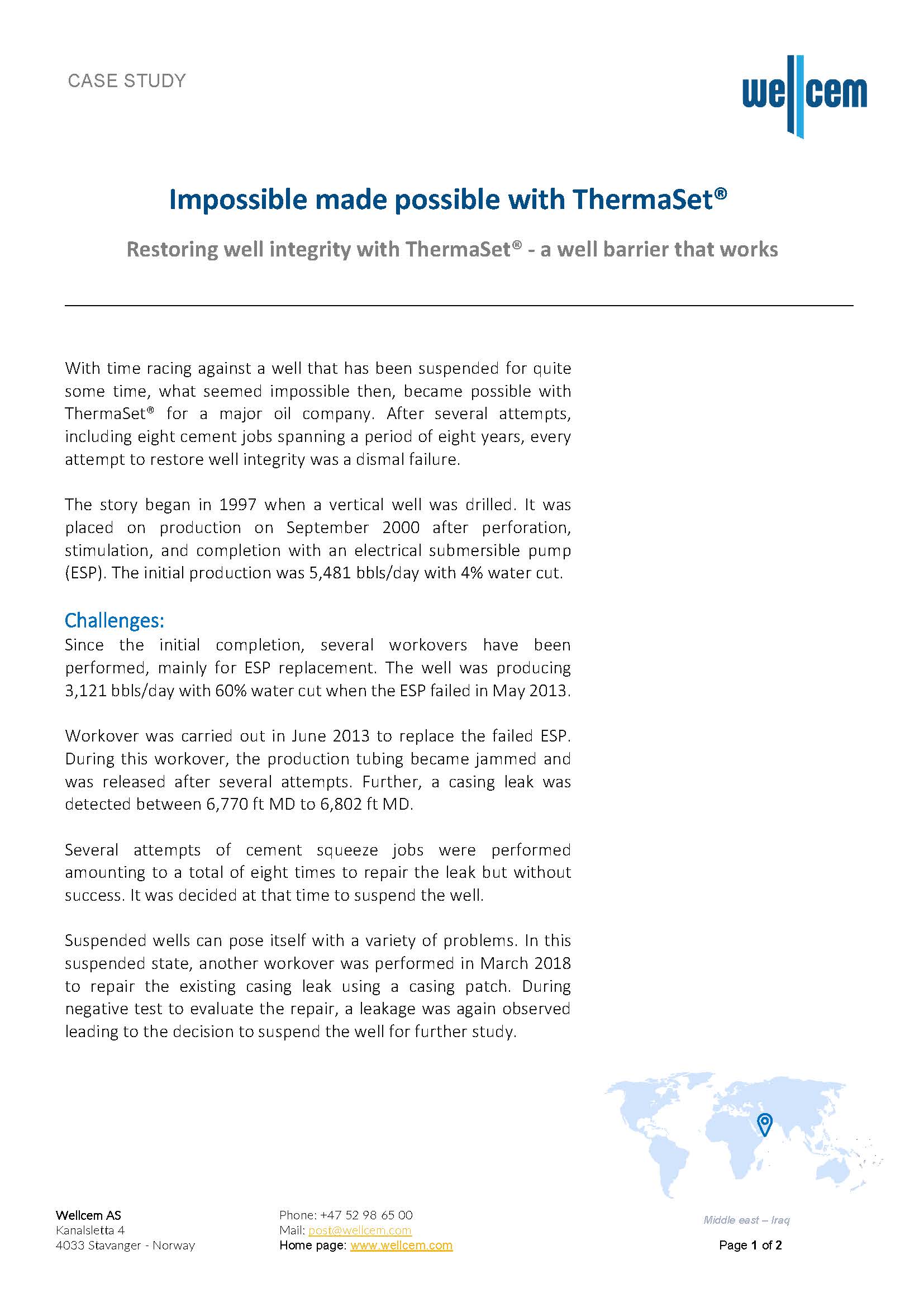 Wellcem Case Study _Impossible made possible
